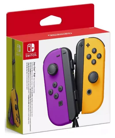Nintendo Switch Joy-Con Controller Pair - Neon Purple / Neon Orange